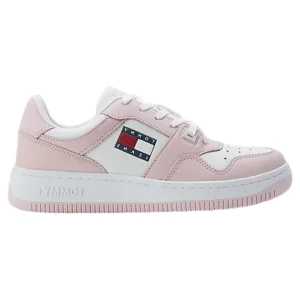 Tommy Jeans Sneakers Retro Basket in Pelle Rosa