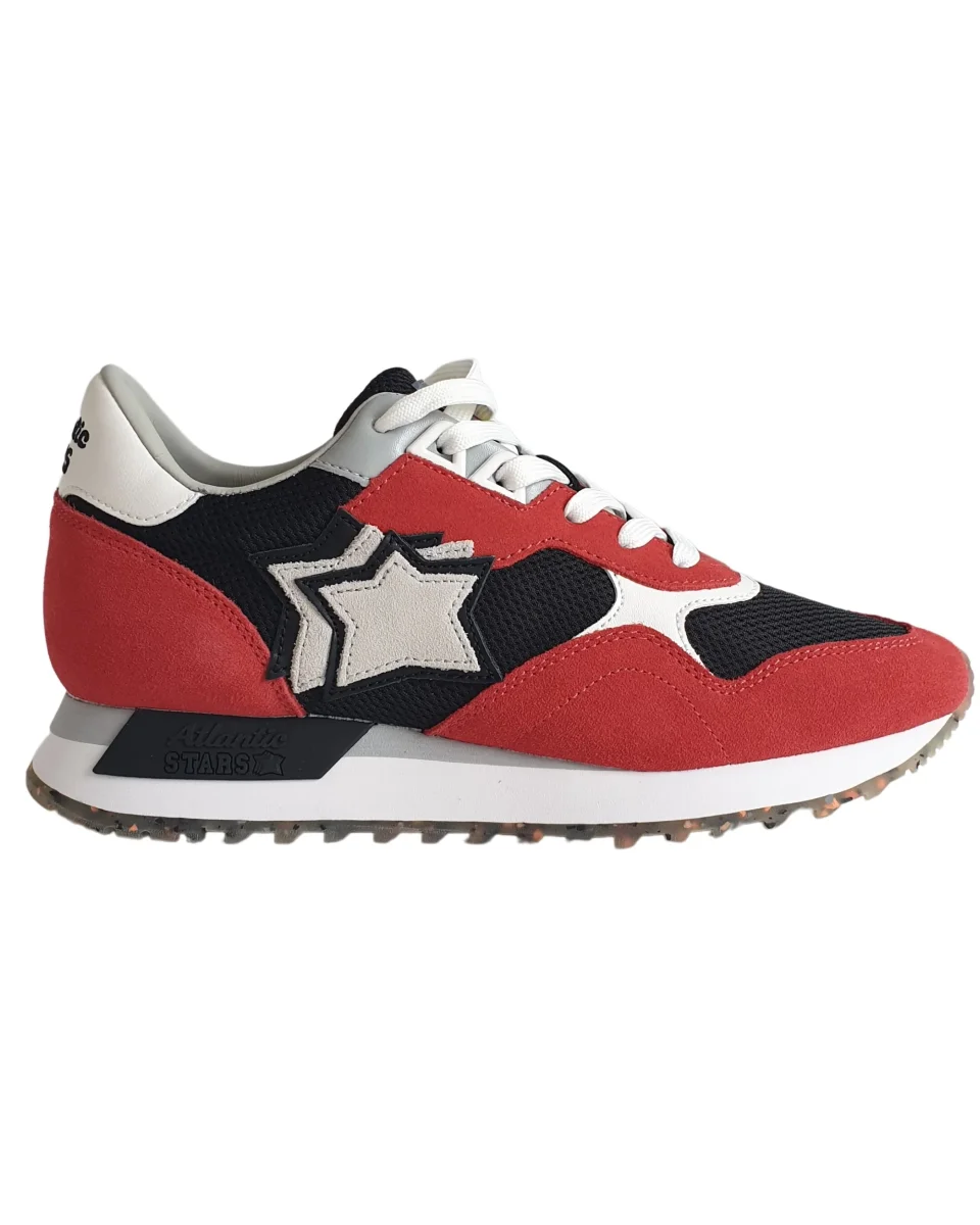 Atlantic Stars Sneaker Casual Dracoc Rosso Nero Uomo
