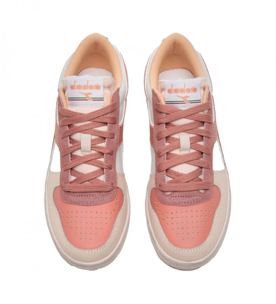 Diadora Sneakers Magic Basket Low Icona Pelle Rosso - immagine 3