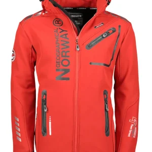 Geographical Norway Giacca Invernale Rainman Con Cappuccio Rosso/Nero Uomo