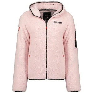 Geographical Norway Maglia Pile con Cappuccio Rosa Donna