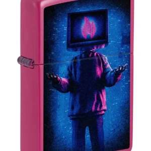Zippo Antivento Ricaricabile Made In Usa Rosa Unisex
