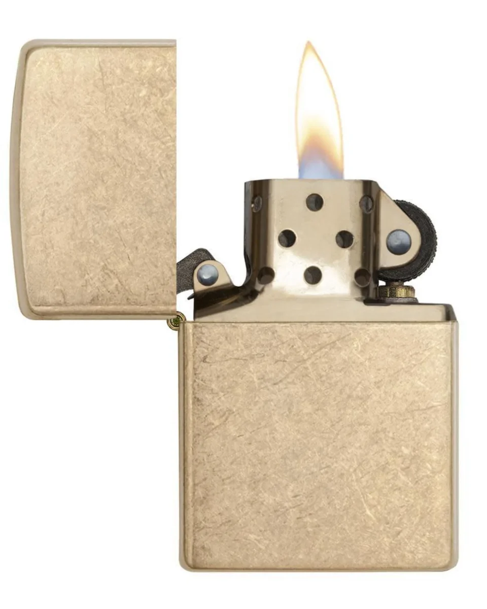 Zippo accendino Antivento, Ricaricabile Oro Armor 28496 - immagine 5