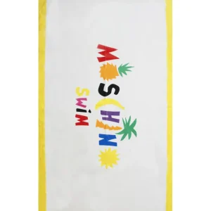 Moschino Swim Telo da Mare Fantasia Frutti Tropicali Cotone Giallo