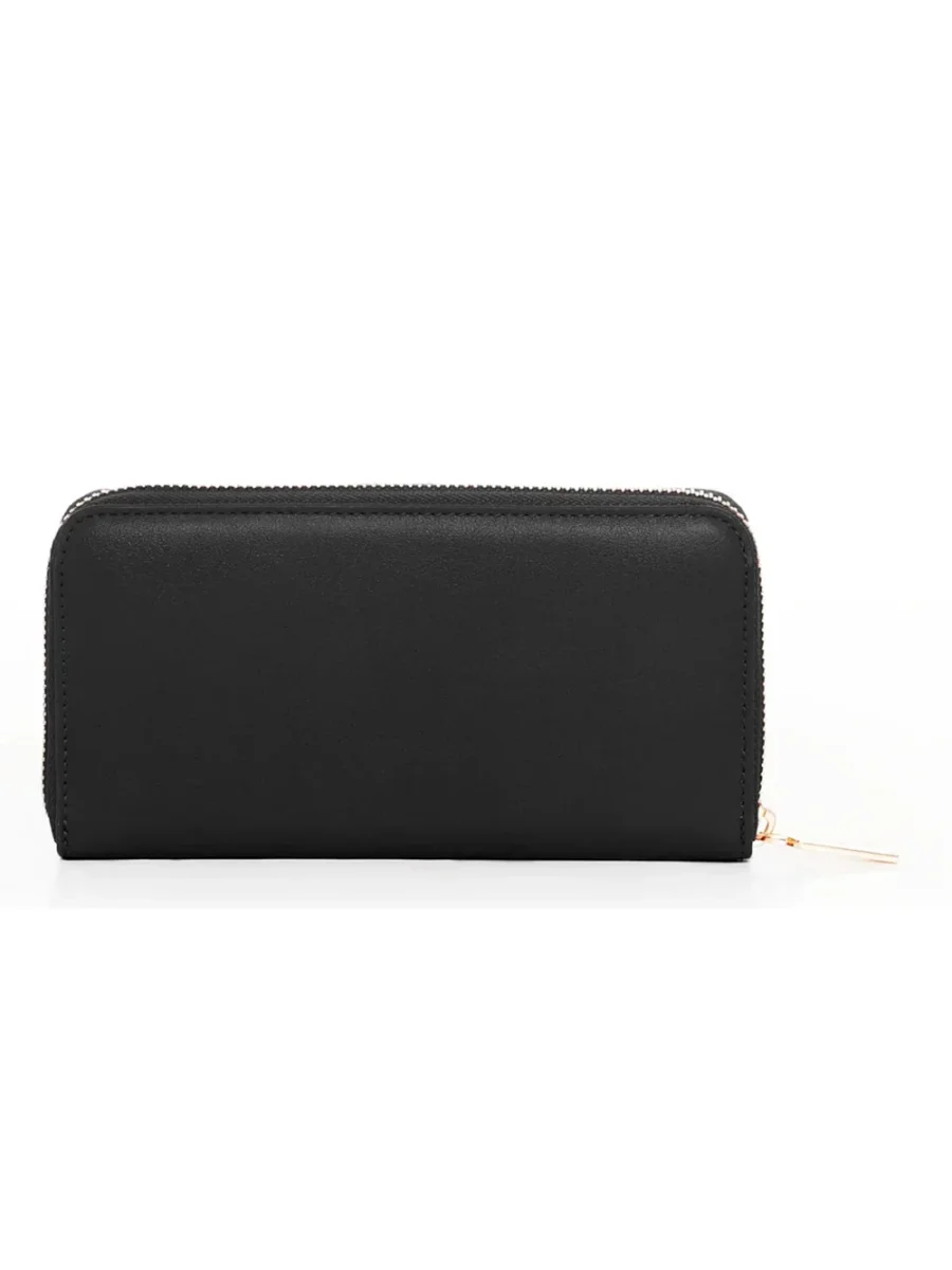 Fracomina Zip Around Wallet Black Nero Donna - immagine 4