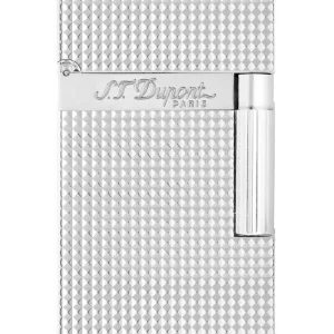 S.T. Dupont Accendino Edizione Speciale Ligne 2 Finitura Diamante Placcato Argento Unisex