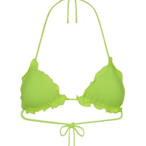 Mefui Reggiseno Triangolo Frou Frou Giallo Donna