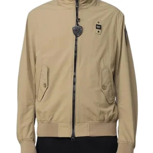 Blauer Bomber In Nylon Stretch Maverick Verde Uomo