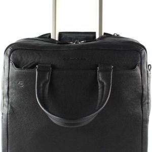 Piquadro Cartella Trolley Porta Pc Ipad 10,5 Pollici Valigia Black Square Nero Uomo