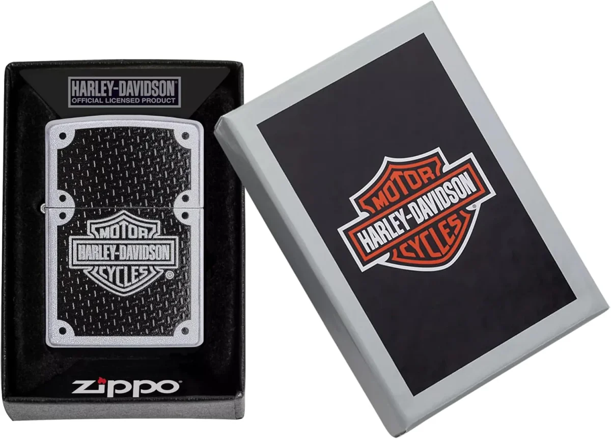 Zippo accendino Harley Davidson Antivento Ricaricabile Made In Usa Argento 24025 - immagine 5