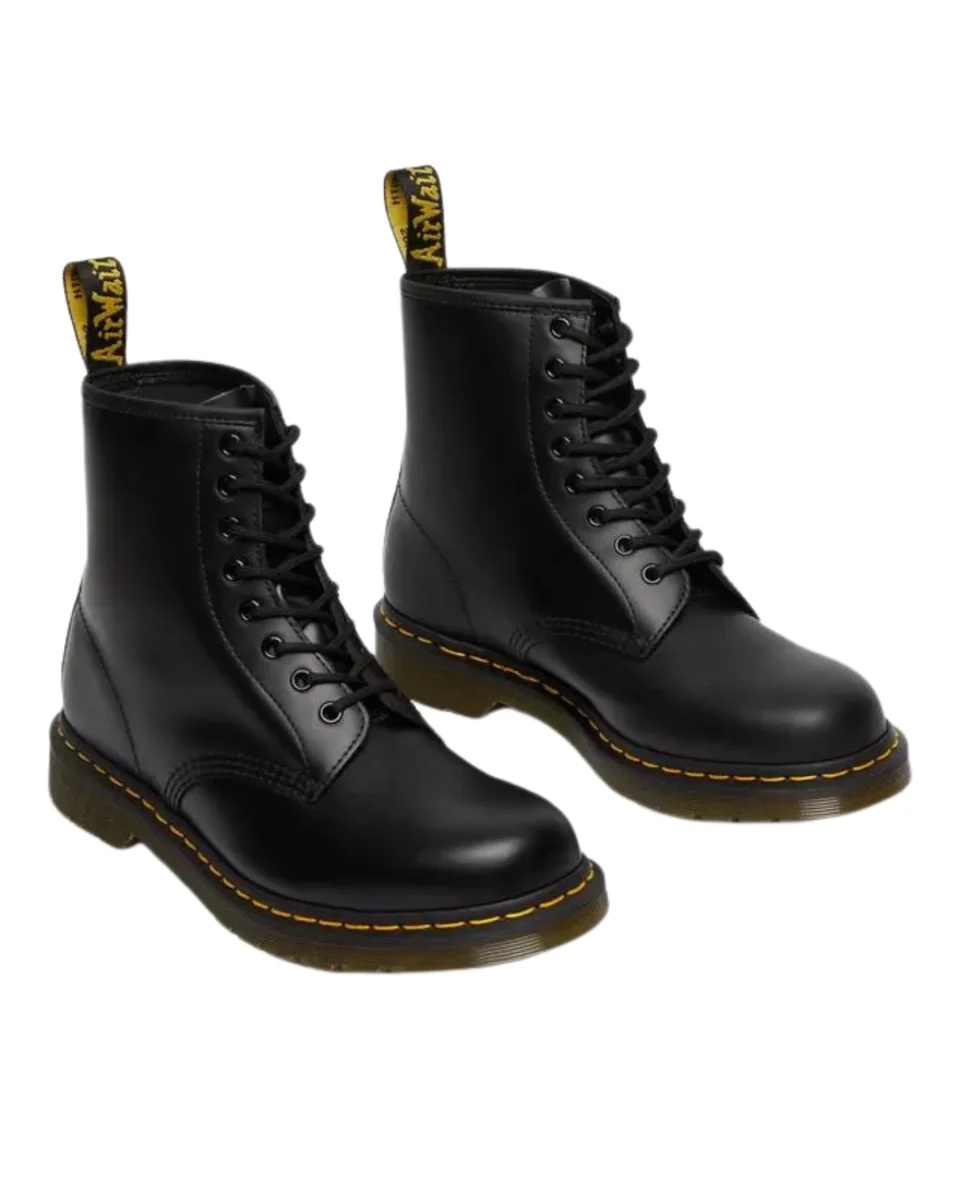Dr. Martens Stivaletti 1460 Black Smooth in Pelle Nero Unisex - immagine 4