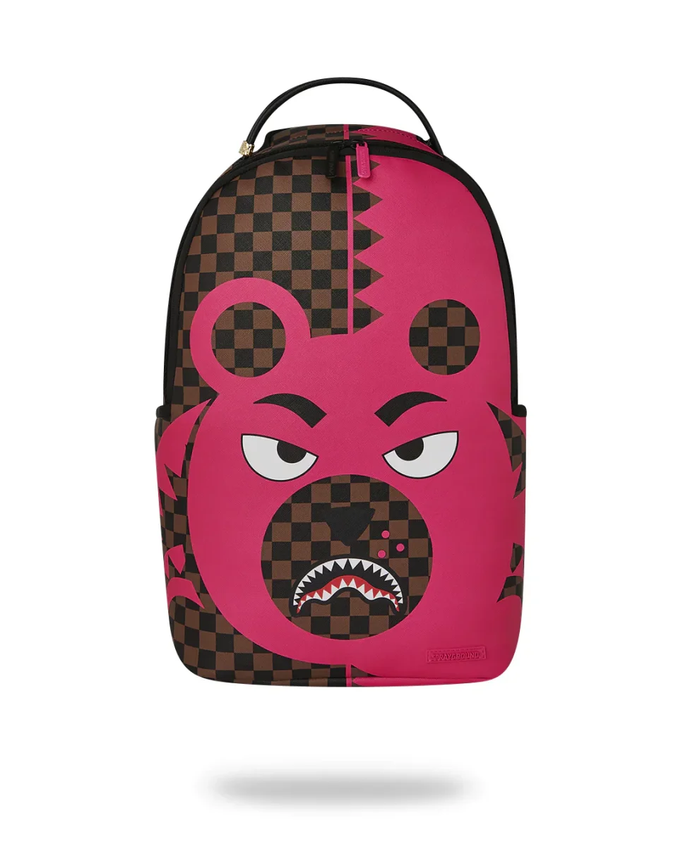 Sprayground Zaino Big Backpack Scuola City Viaggio Shark pink bear - immagine 9