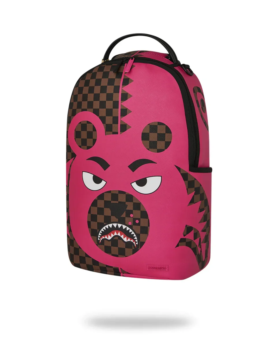 Sprayground Zaino Big Backpack Scuola City Viaggio Shark pink bear - immagine 7
