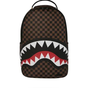 Sprayground Zaino Big Backpack Scuola City Viaggio Shark check embossed b8232