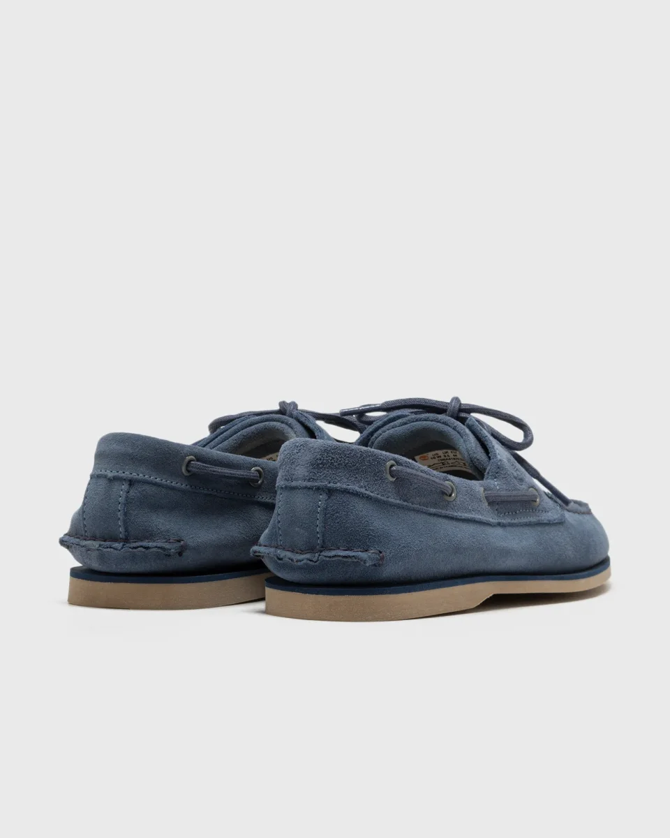 Timberland Scarpa da Barca Classic Uomo Tomaia in Pelle Blu Suede - immagine 3