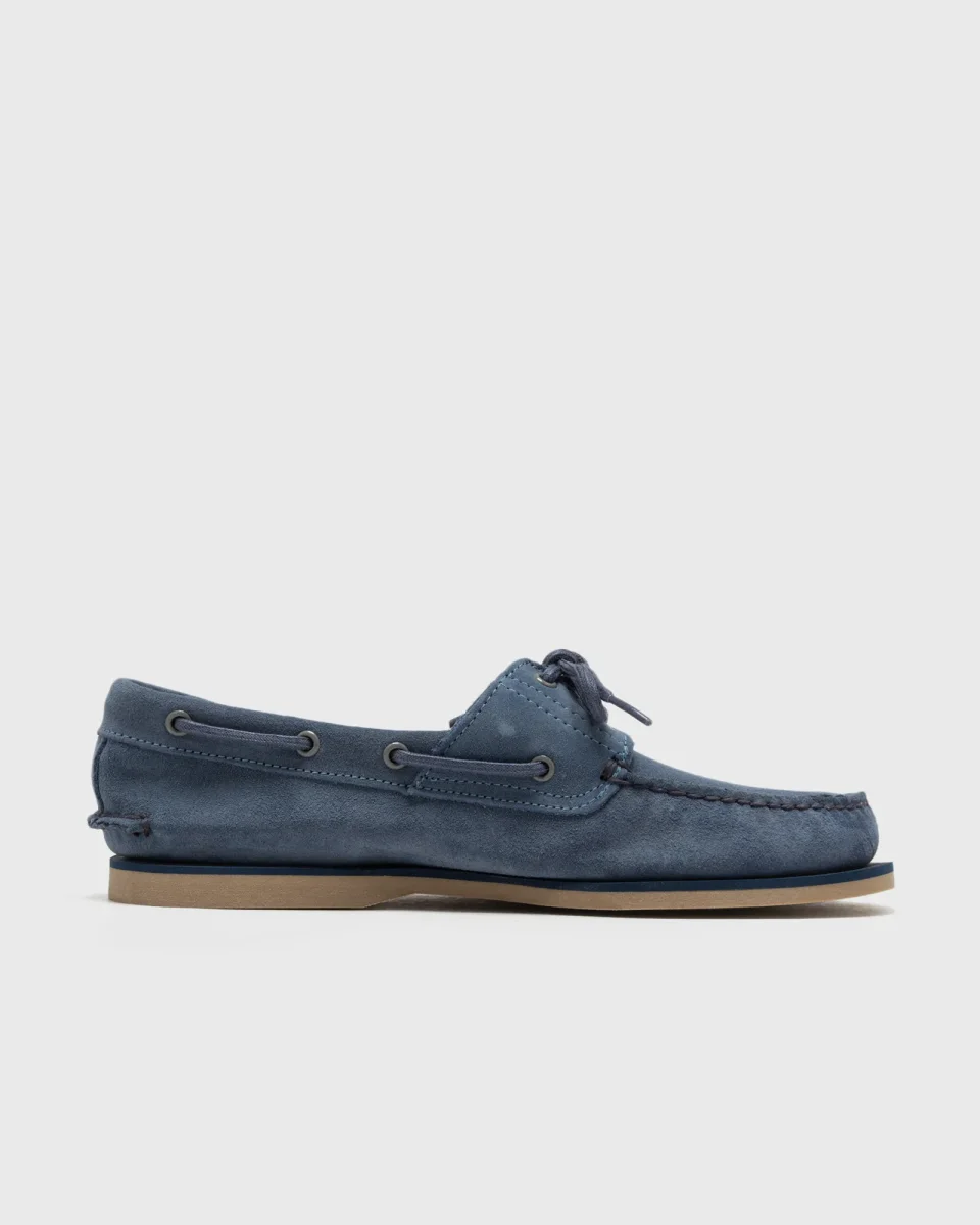 Timberland Scarpa da Barca Classic Uomo Tomaia in Pelle Blu Suede - immagine 4