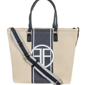 Fracomina Tote Bag Con Dettaglio Colorato Nero Donna