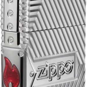 Zippo accendino benzina limited Armor Fiamma Argento 29762