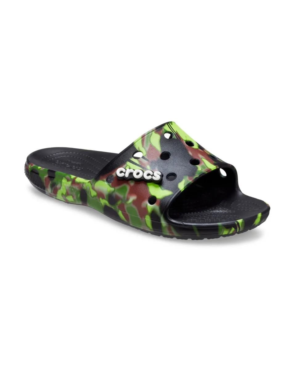 Crocs Slide Classiche Nero Poliammide - immagine 3