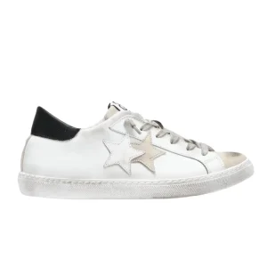 2Star Sneakers Low pelle Bianco/Nero 2SD2806
