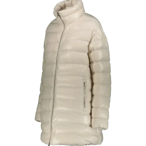 Ciesse Piumini Tyrin Piumino Parka Giaccone Lungo Con Cappuccio Impermeabile Bianco Donna
