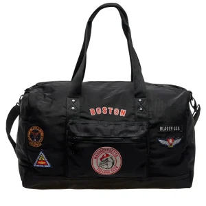 Blauer Cordura Duffle Borsa Viaggio Palestra Nero