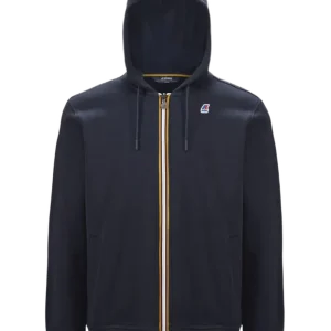 K-way Anthony Maglia Tuta Full Zip Cappuccio Blu Uomo