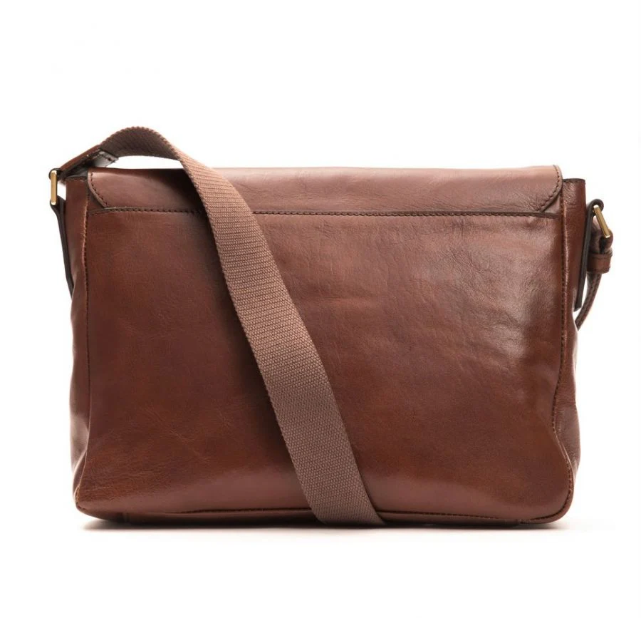 The Bridge Messenger Linea Firenze in Pelle Liscia Marrone per Uomo - immagine 7