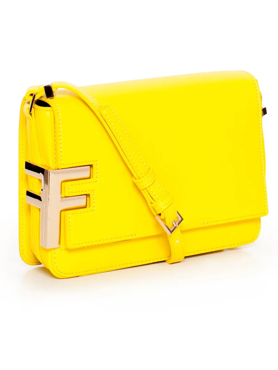 Fracomina Shoulder Bag Tracolla Giallo Donna
