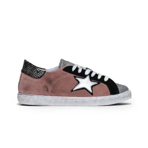 D-red Sneakers Bassa Con Lacci Rosa Donna