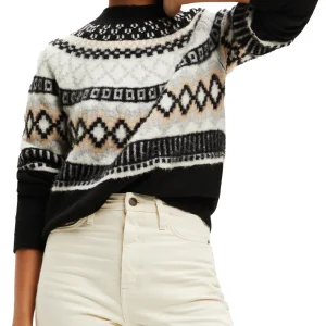 Desigual Jers Tignes Maglioncino Pullover Nero Donna