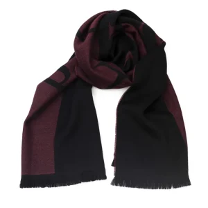 Philipp Plein Stola Logo 180x40 cm Misto Lana Viola