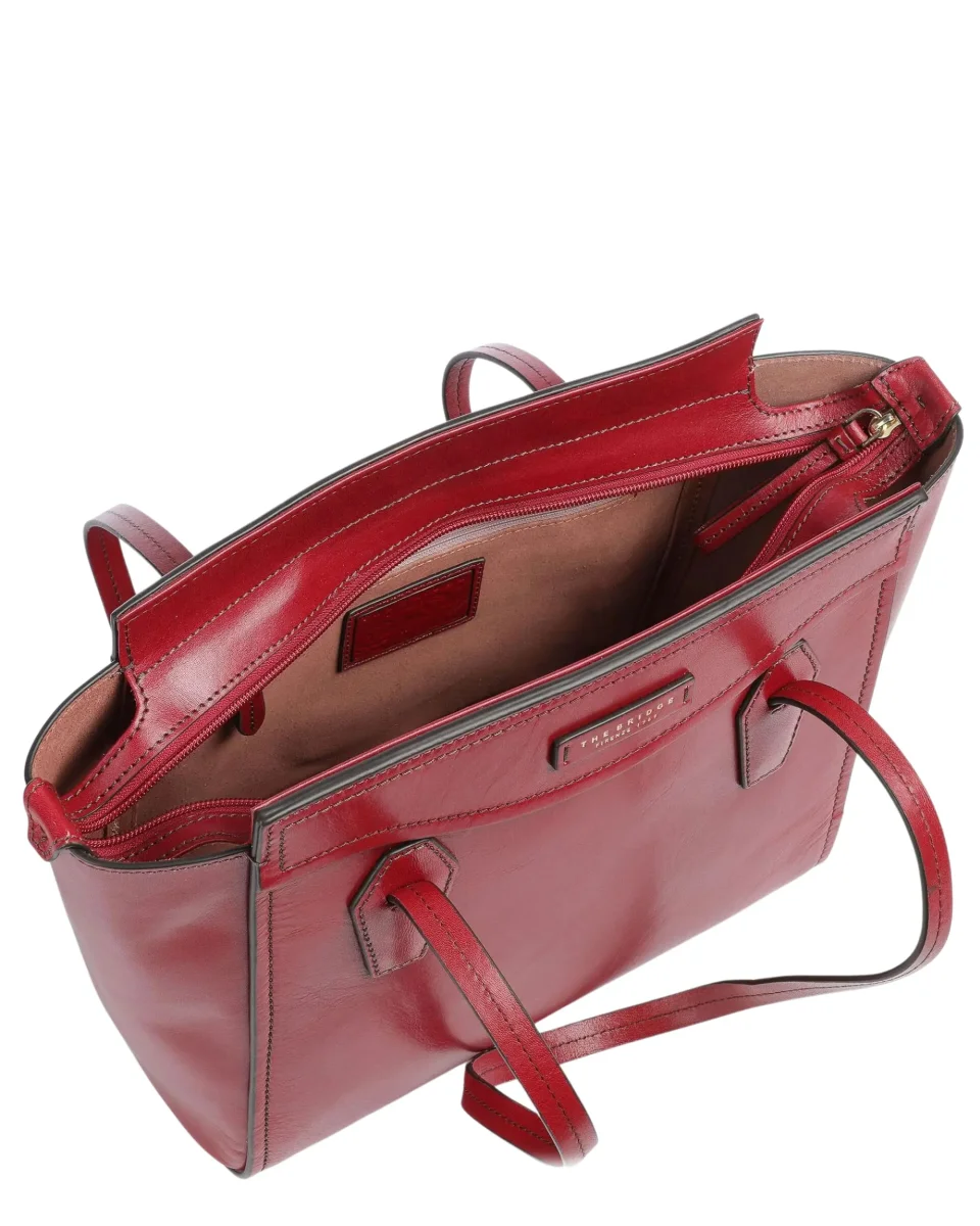 The Bridge Borsa Shopper Tote Tracolla Rosso Donna - immagine 5