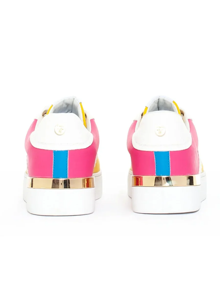 Fracomina Sneakers Basse Stringate Bianco Donna - immagine 4