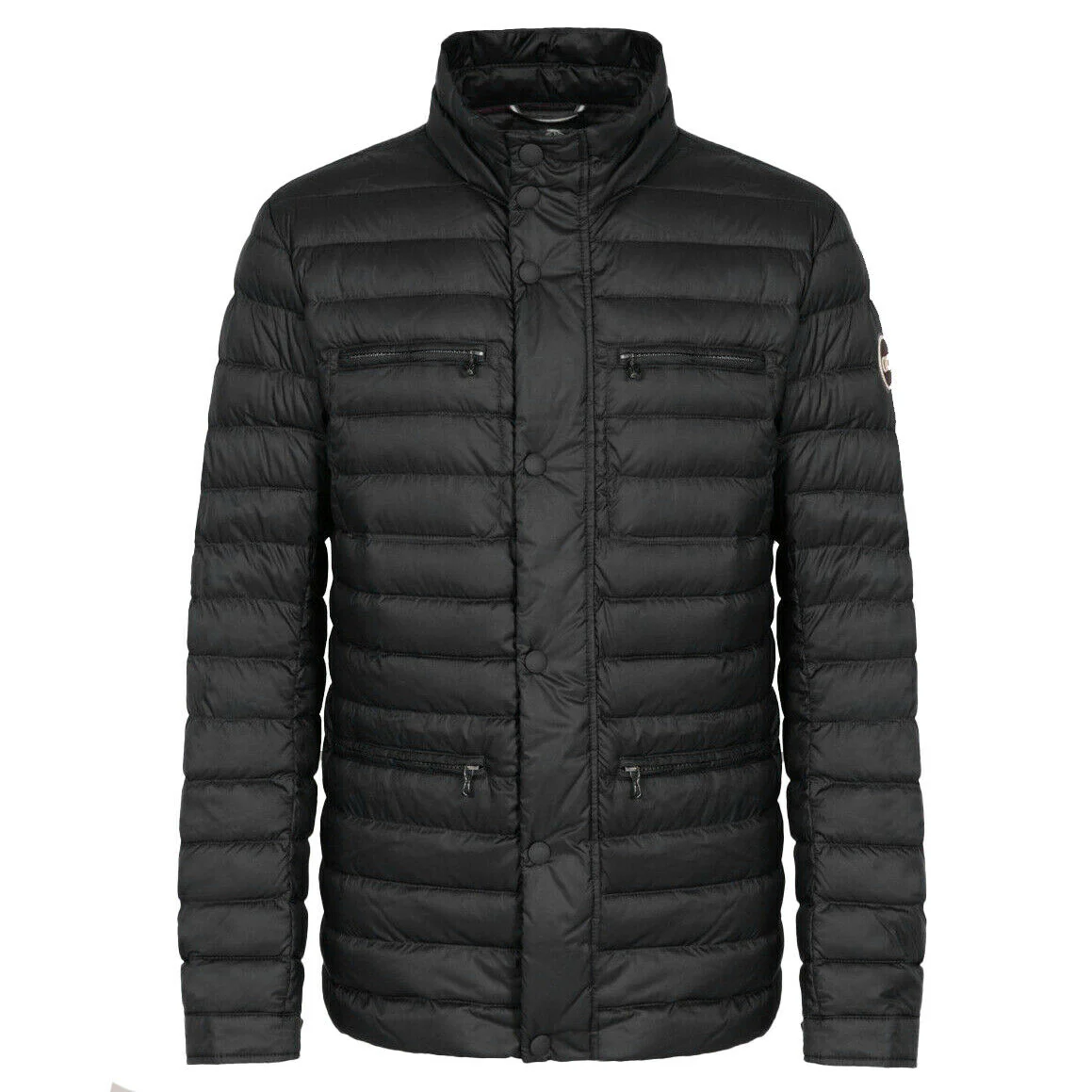 Colmar Field Jacket Imbottita in Piuma Naturale Nero