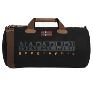 Napapijri Borsone Bering 3 Borsa Palestra/Viaggio Cotone Nero