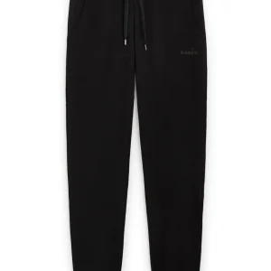 Diadora Pantalone Tuta stile Jogger 100%Cotone Nero