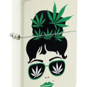 Zippo2 Cannabis Design Bianco Unisex