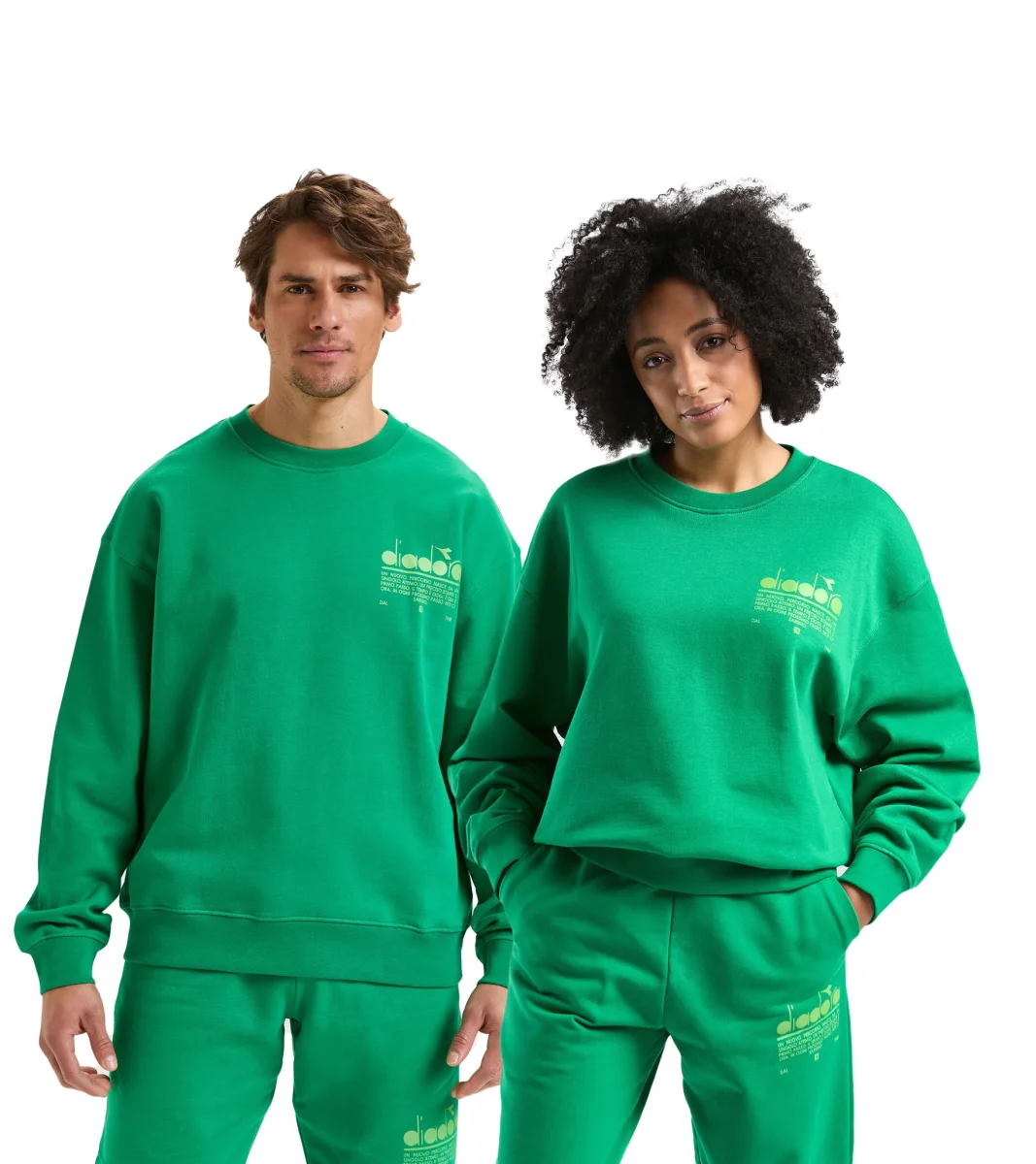 Diadora Girocollo Cotone Verde