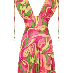 Mefui Vestito Corto 'wet' Multicolore Donna