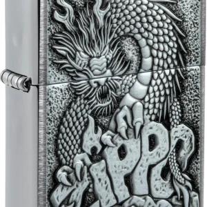 Zippo Ricaricabile Antivento Made In Usa Nel Box Regalo Argento Unisex