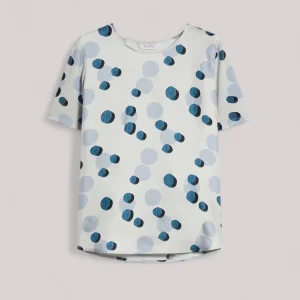 T-SHIRT DONNA IN SETA ROCCIA - 2416941178600 FUOCO 008