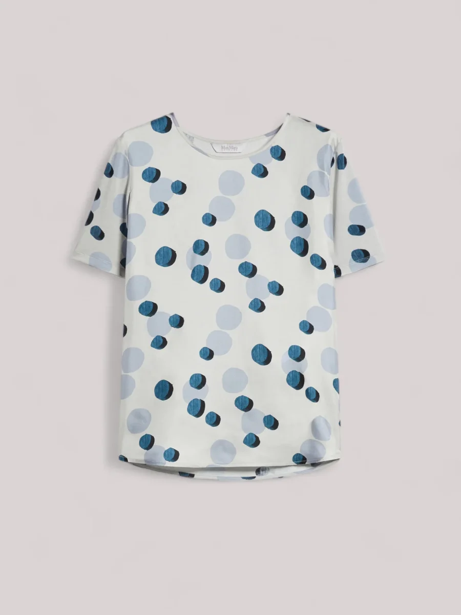 T-SHIRT DONNA IN SETA ROCCIA - 2416941178600 FUOCO 008