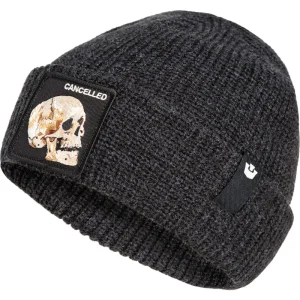Goorin Bros. Cuffia Beanie 'Cancelled' in Misto Acrilico Nero Unisex