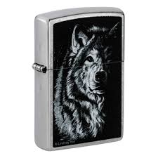 Zippo Antivento Ricaricabile Made In Usa lupo