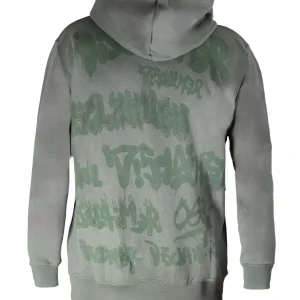 Disclaimer 25EDS54843 MAGLIA uomo cappuccio felpa 54843 verde salvia