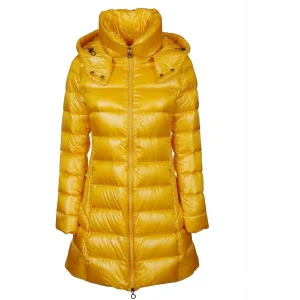 GIACCONE DONNA PIUMINO IN PIUMA NATURALE  YELLOW - BABILA  LTA20A4693