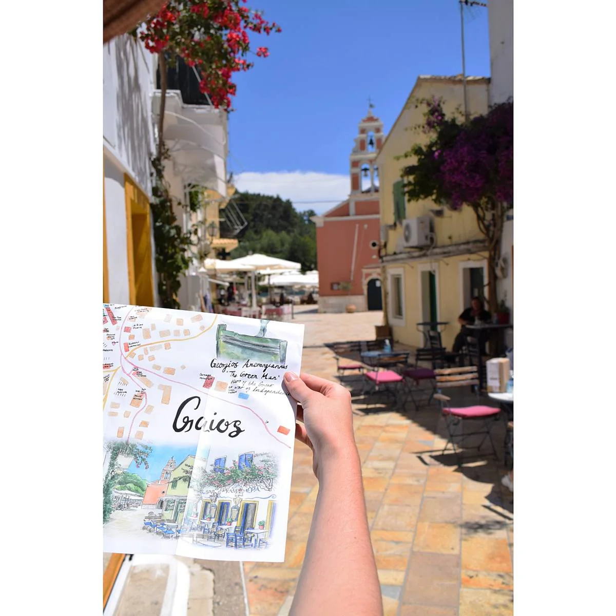 Mappa di Paxos: la cartina geografica di Poppy