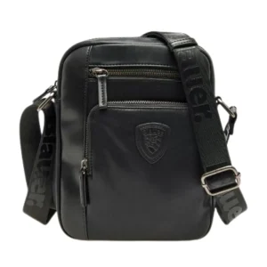 Blauer Borsello tracolla uomo Camera Bag Crossbody CROSBY ecopelle Zip 23x17x5 Cm