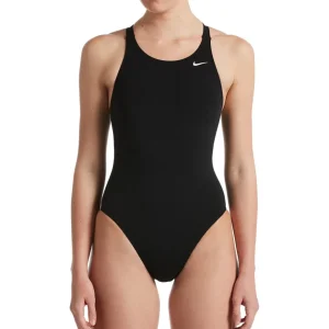 Nike Swim Costume Intero Fastback One Piece NESSA001 Tessuto Tecnico Nero Donna